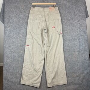 Vintage Y2K JNCO Jeans Carpenter Khaki Pants Mens 33x32 Baggy Wide Leg Skater